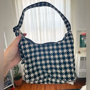 Baggu Houndstooth Black and White Women's Bag
